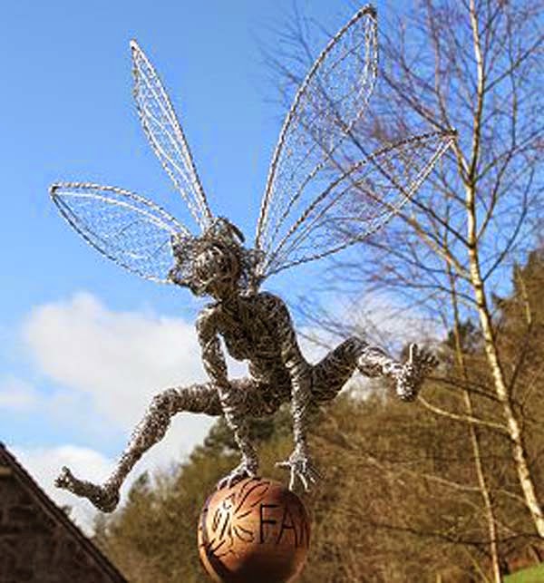 Incredible Fairy Wire Sculptures Turn Any Backyard Into A Magical
