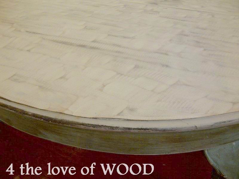 4 the love of wood DARK WAXING A PAINTED DINING TABLE hard wearing