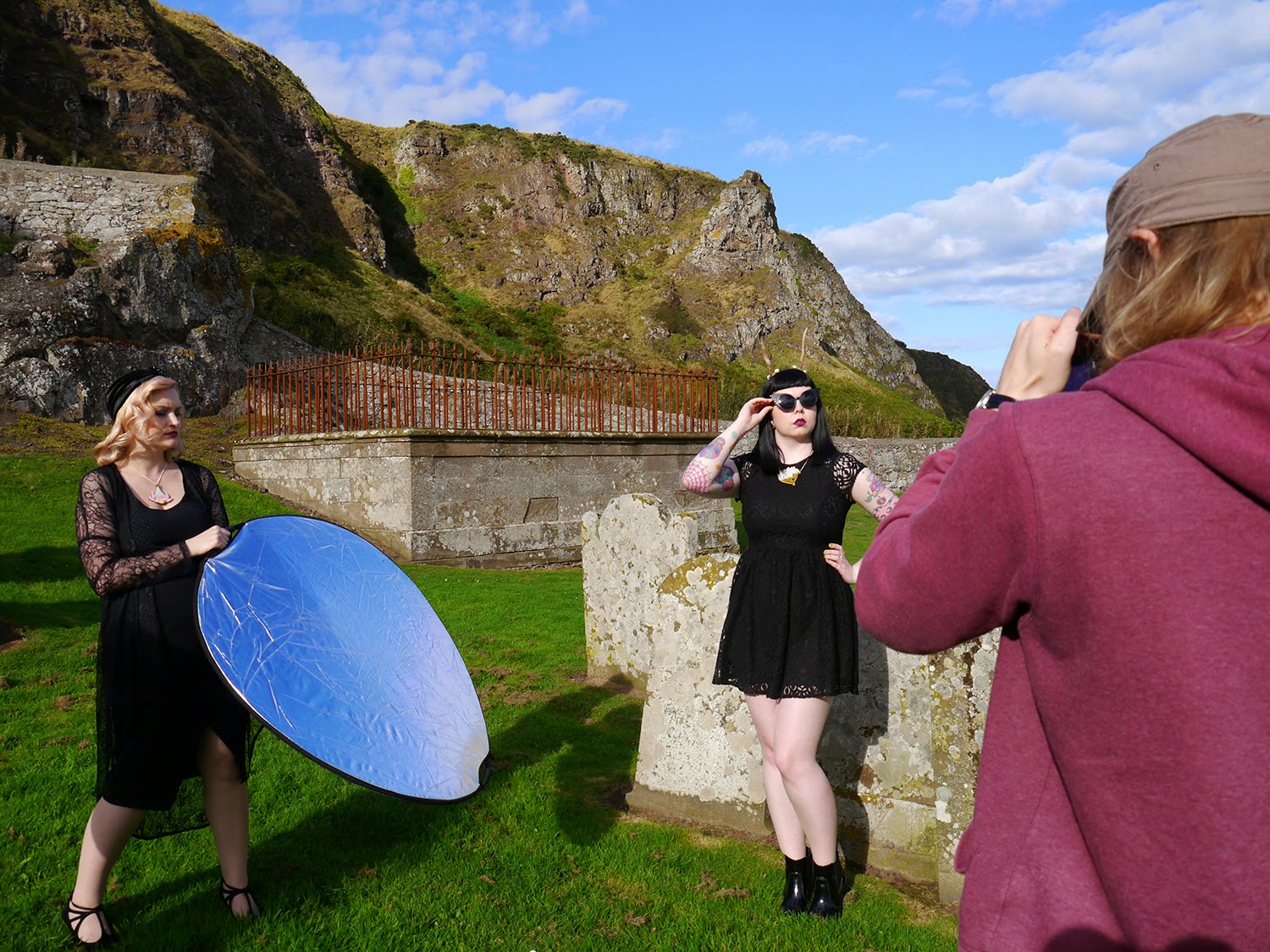 Halloween Fashion Film Behind the Scenes Halloween Girl Gang, #halloweengirlgang, witch style, Miss West End Girl, Miss Vicky Viola, Wardrobe Conversations, behind the scenes, film making, fashion film, Halloween fashion film, Scottish bloggers, Scotland