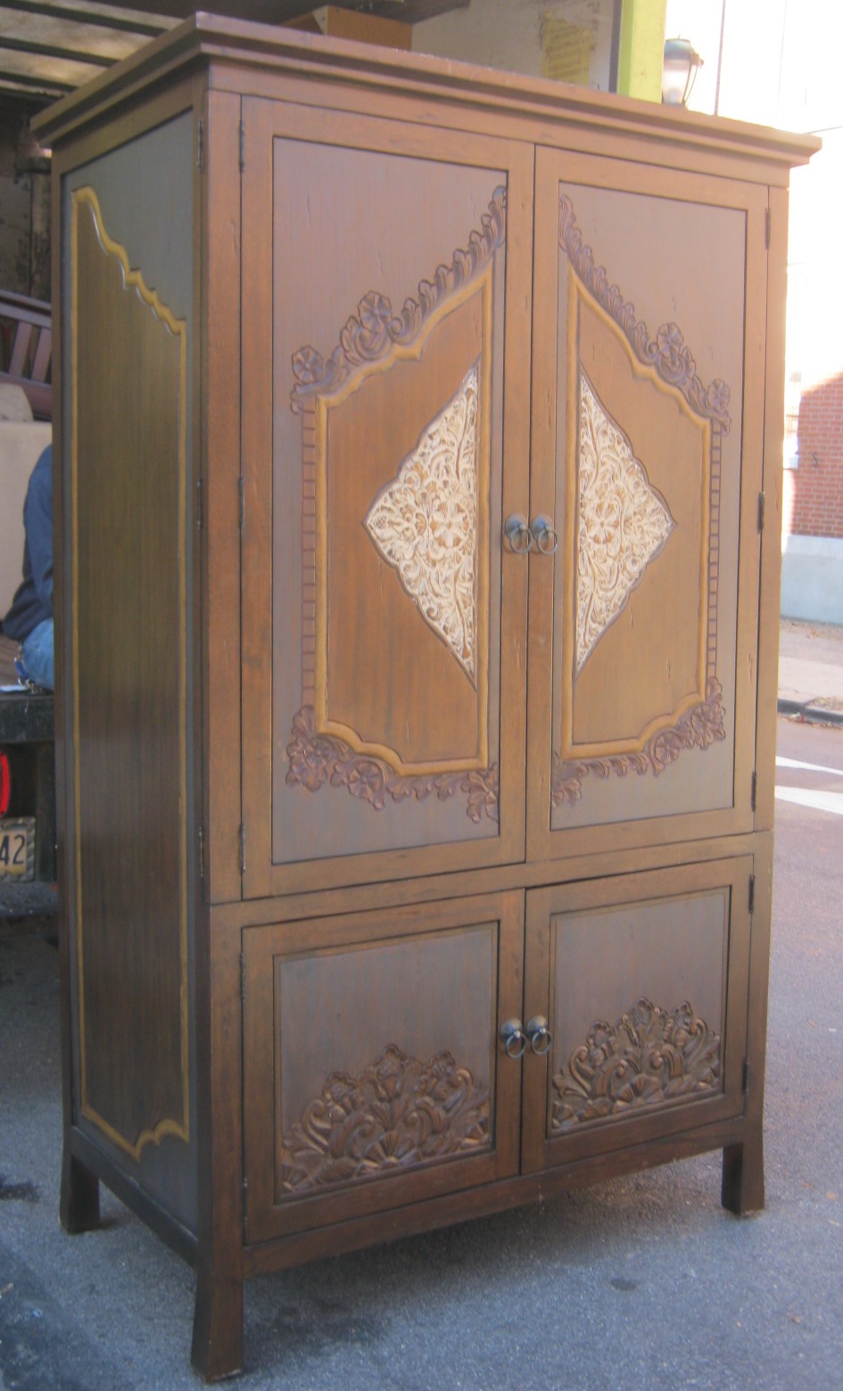 Uhuru Furniture & Collectibles Spanish Style Armoire/Closet SOLD