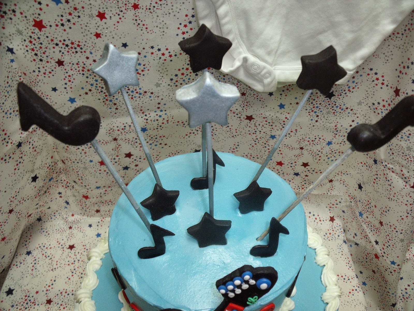 Pixies Cakery ROCKNROLL Baby Shower Cake