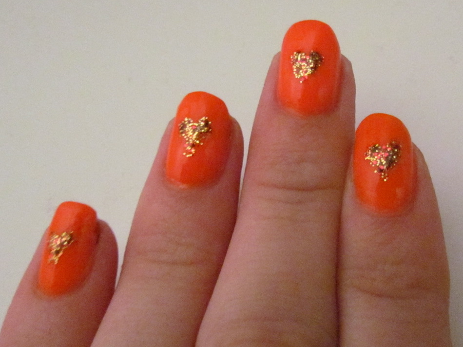 Neon Orange Heart