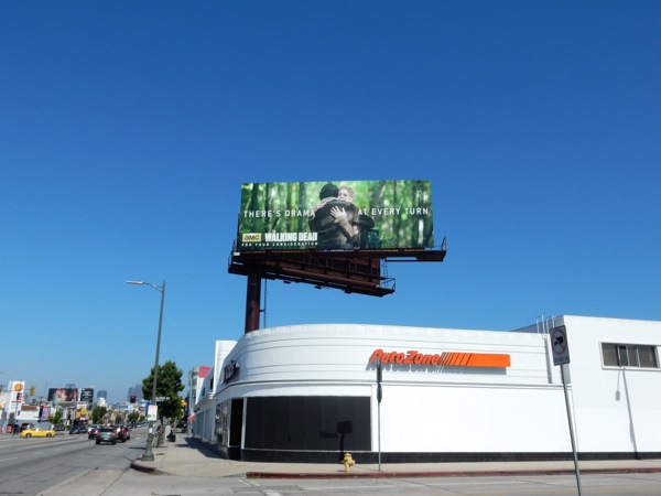 The Walking Dead 2015 Emmy billboard Pico Boulevard Walking Dead 2015 Emmy billboard
