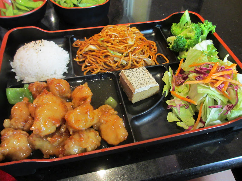Florida Burger Lover Bento Cafe Orange Chicken Bento Box