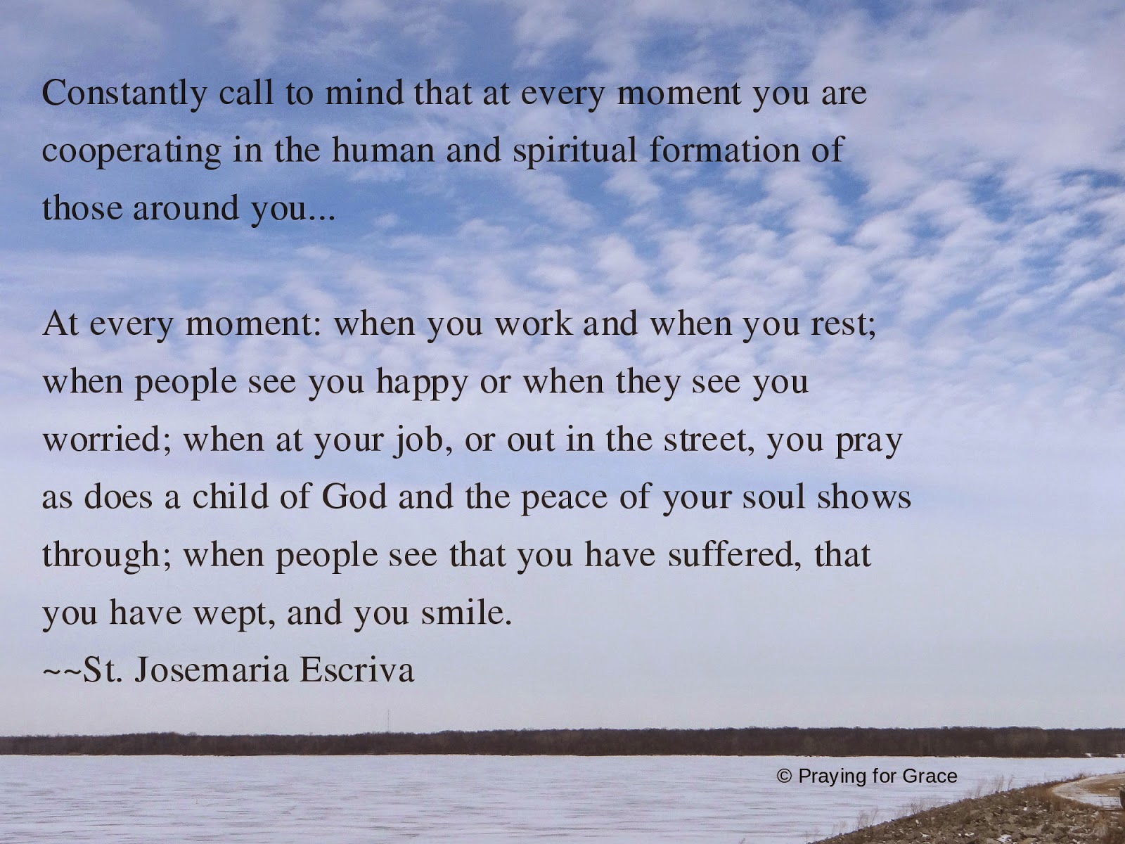 Praying for Grace At every moment...