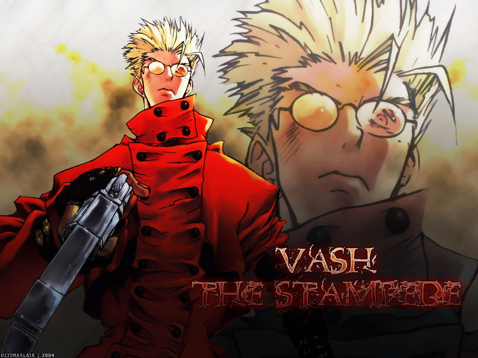 Vash, o estouro da boiada  Cenas engraçadas #1 TRIGUN 