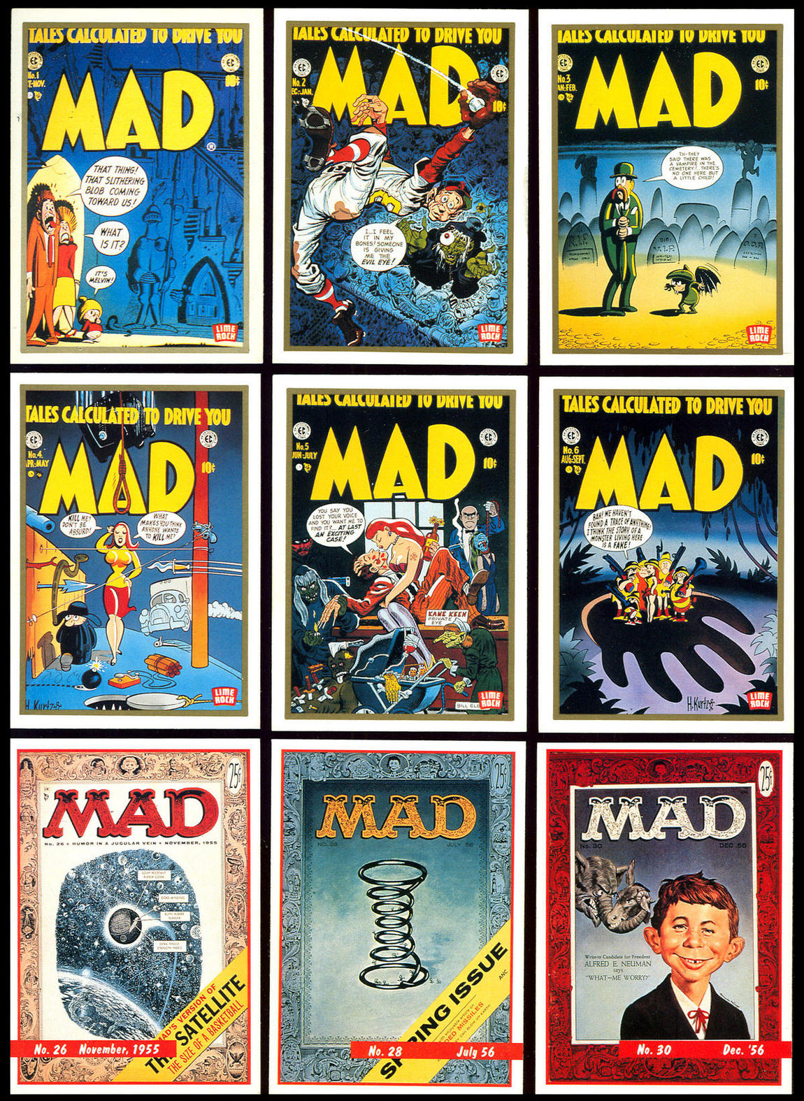 Hairy Green Eyeball 3 Lime Rock MAD trading cards, Series 1, 1992