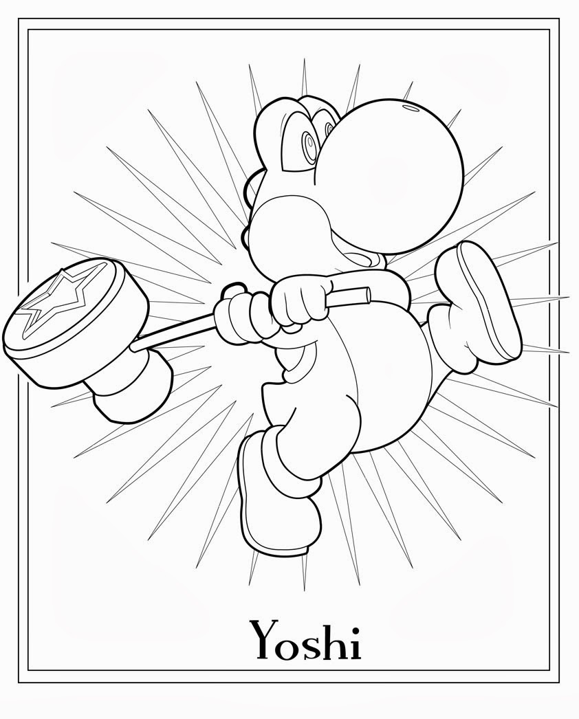 yoshi coloring pages printable | FCP