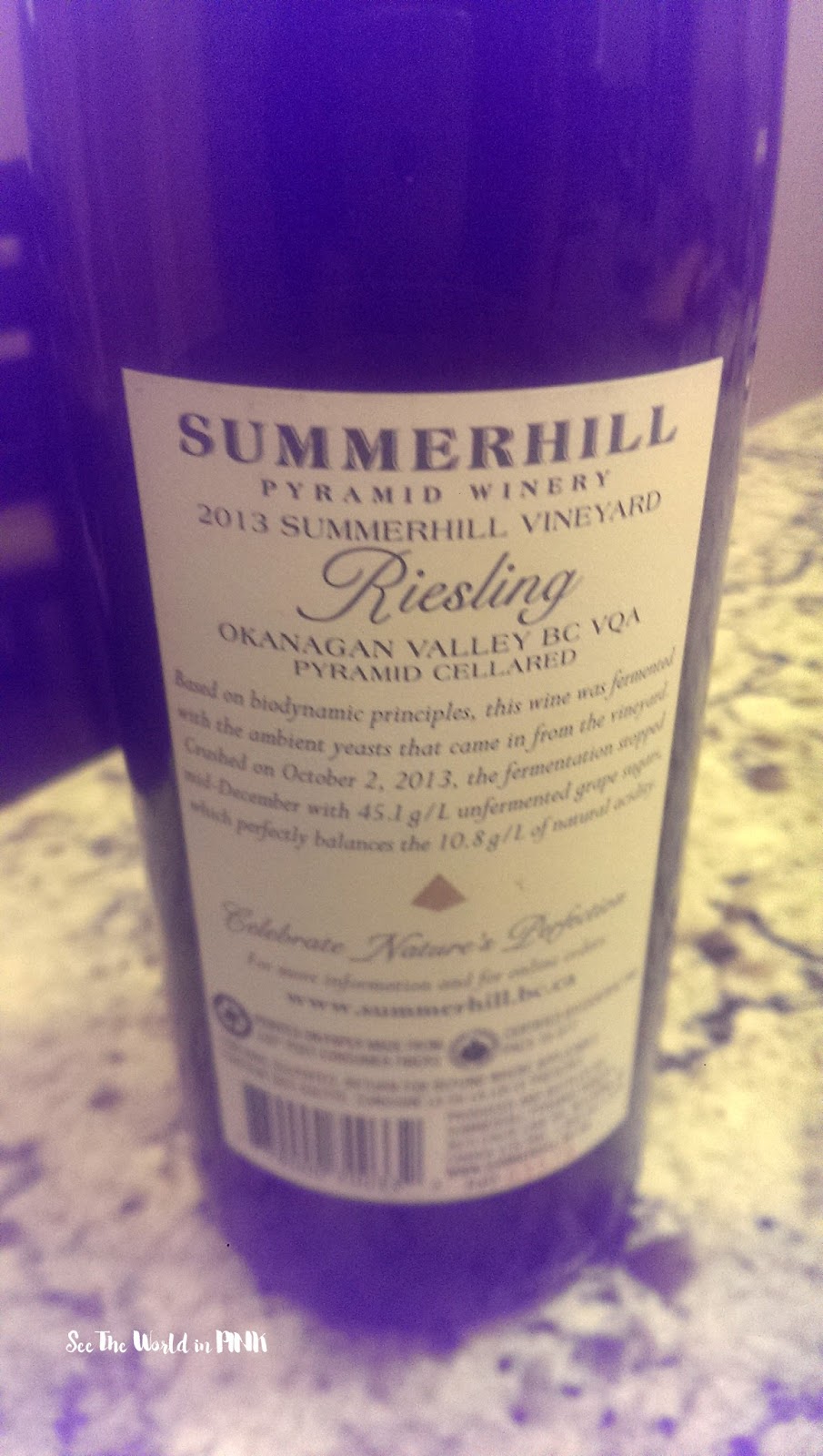 Wine and Mask Wednesday (Summerhill Riesling and Evercos Licorice Mask