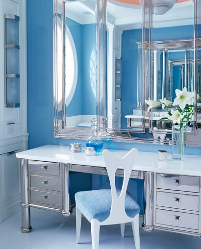 Decoracion Actual de moda: Baños en distintos tonos de Azul