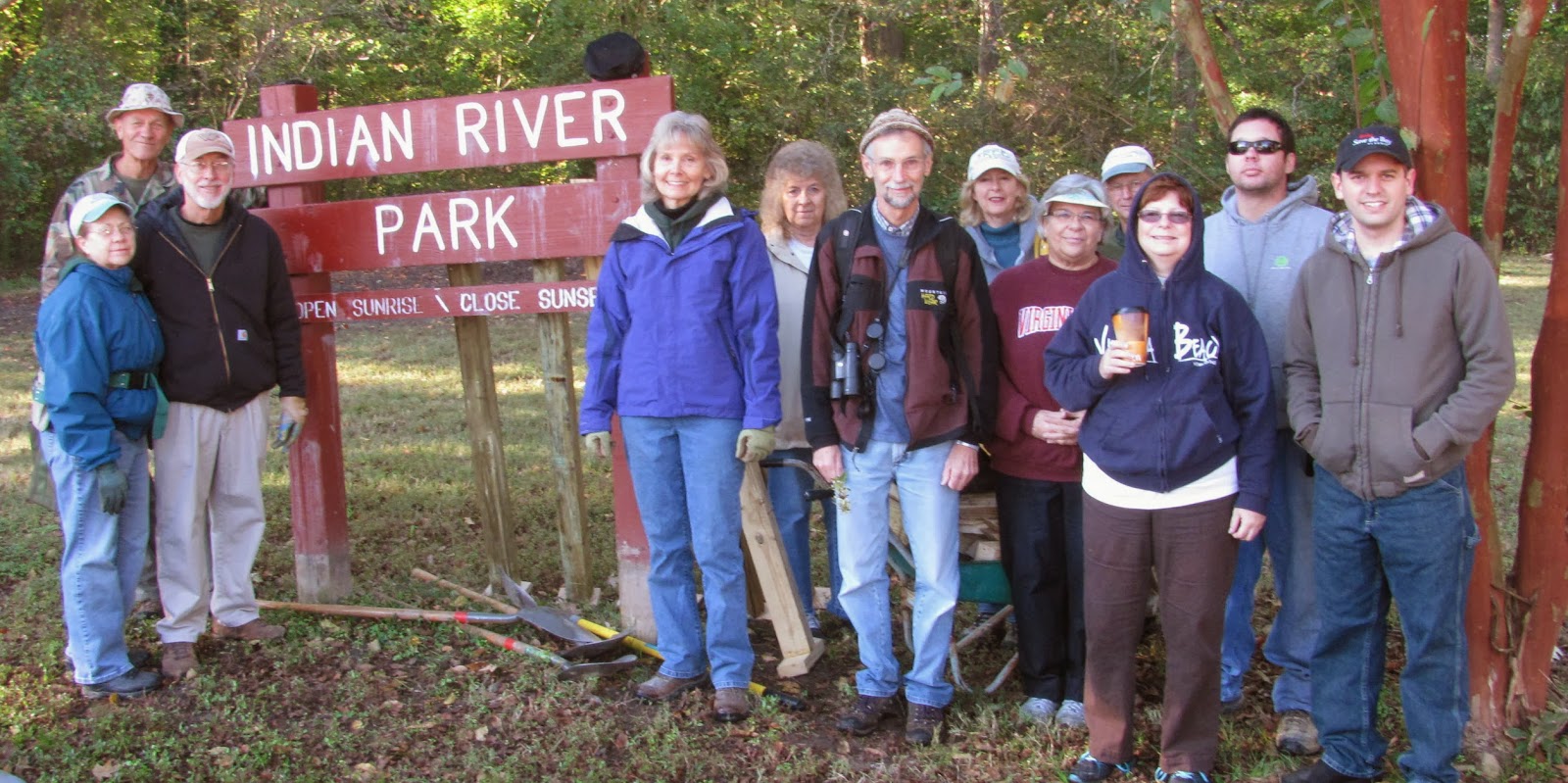 Friends of Indian River Tree signs installed in Indian River Park
