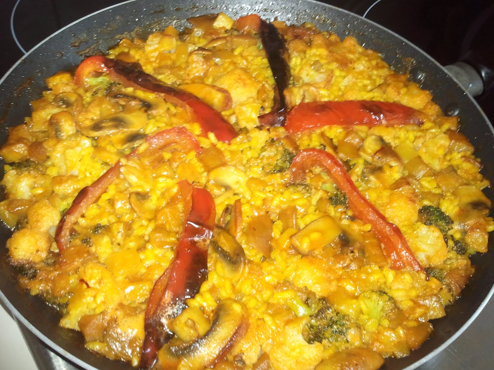 Las recetas de la nena Paella de verduras