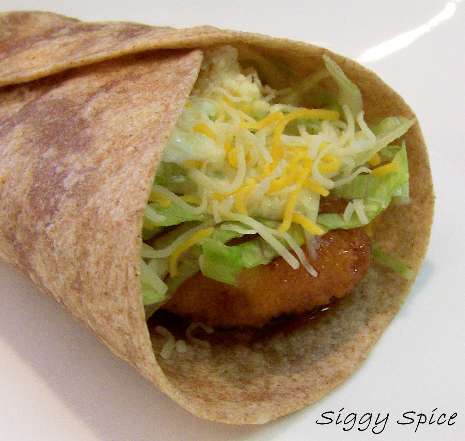 Siggy Spice Sticky Chicken Finger Wraps
