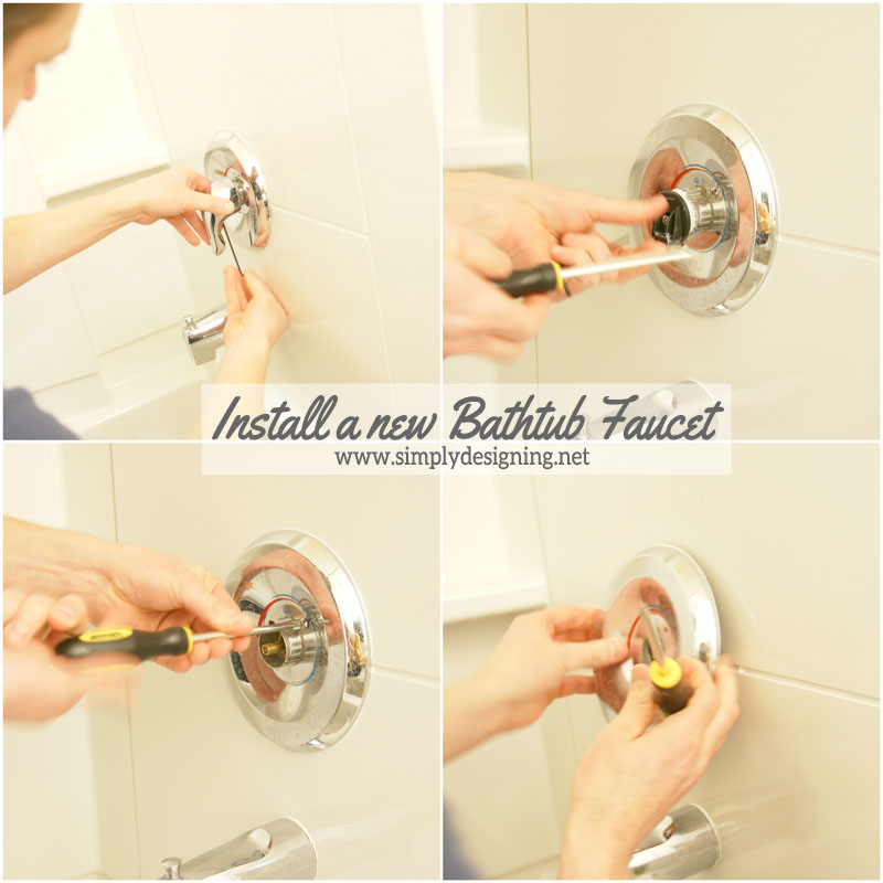 Install a New Bathtub Faucet | #diy #bathroom #bathroomremodel #remodel