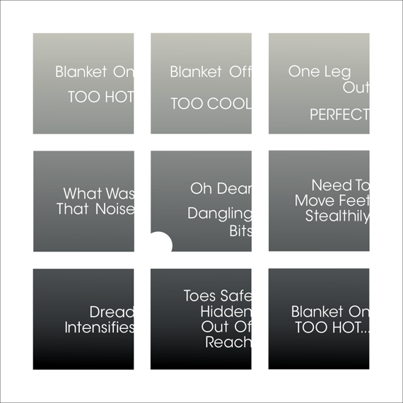 365 Projects Monster Under The Bed Typography Poster Day 4