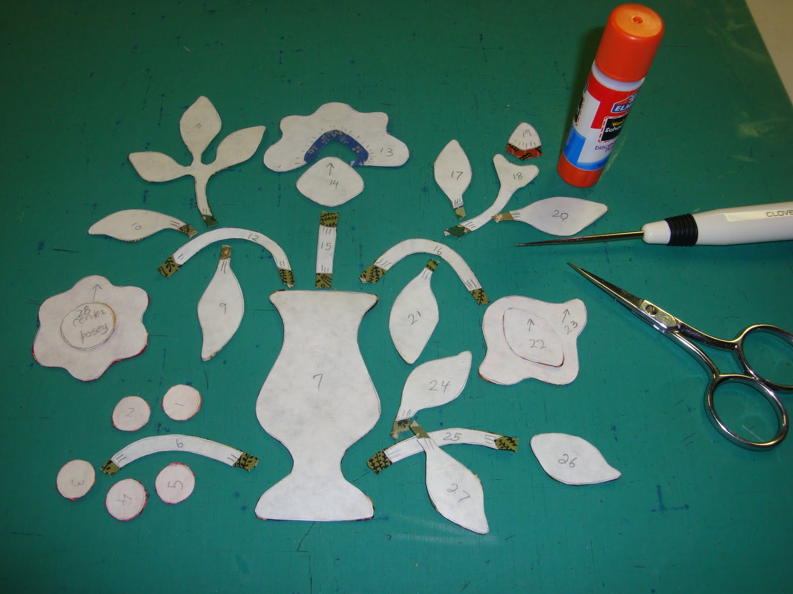 FABRIC THERAPY Glue stick applique, the tutorial PART TWO...