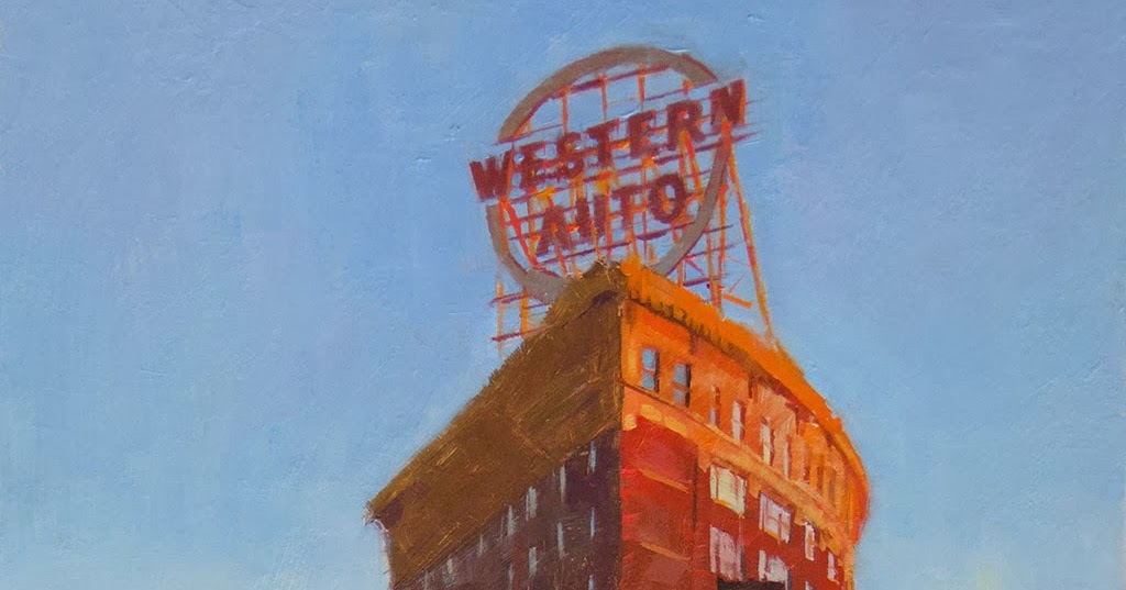 Patrick Saunders Fine Arts Painting a Kansas City Icon The Western