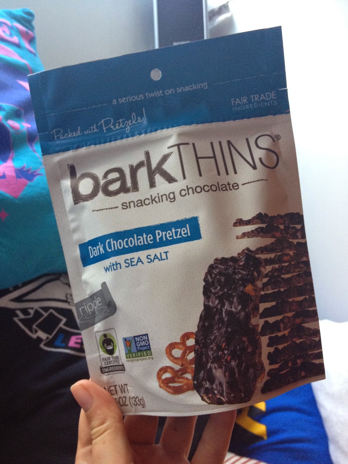 vegan.in.brighton MoFo '14 Day 16 Dark Chocolate Pretzel Bark Thins