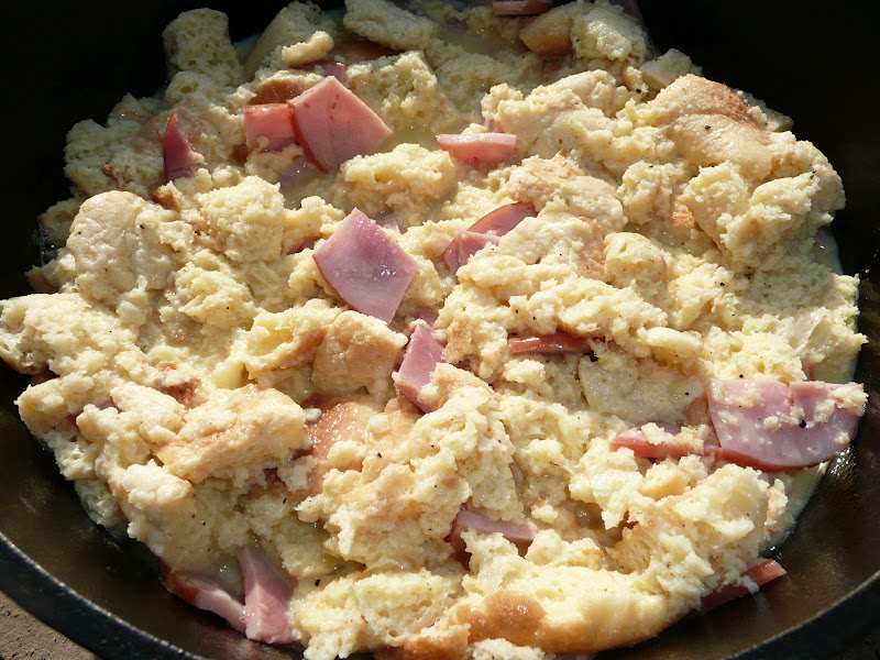 Everyday Dutch Oven Eggs Benedict Casserole