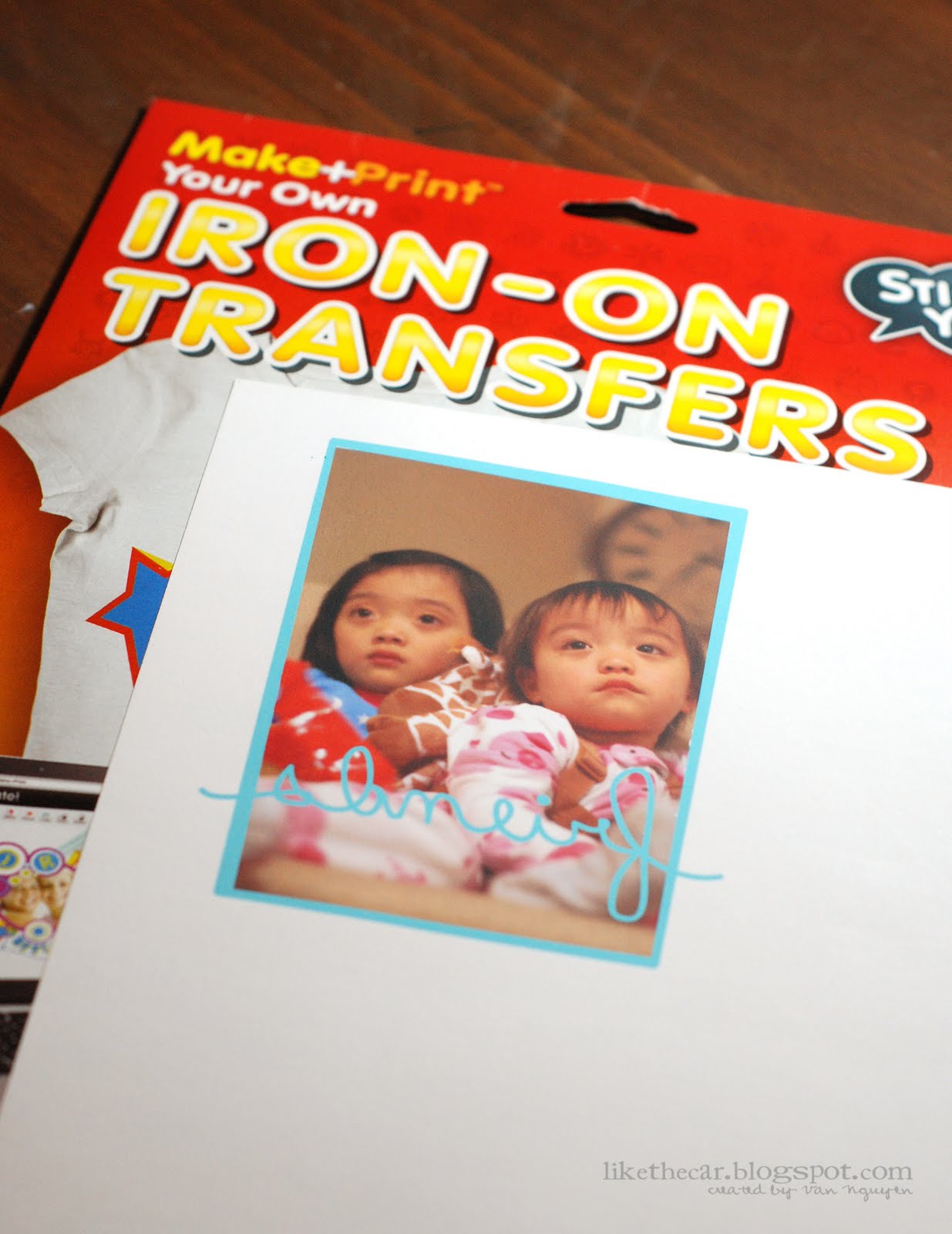 Like the Car Tutotrial DIY Iron On Transfer TShirt