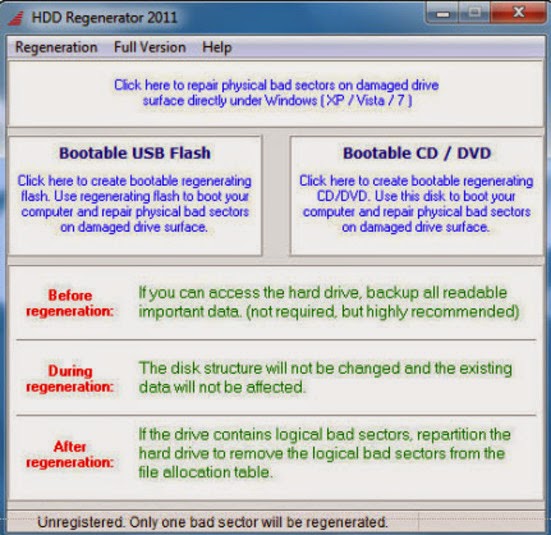 Hard Drive Regenerator Full Version