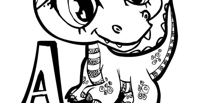 Creative Cuties: A is for Alligator coloring page