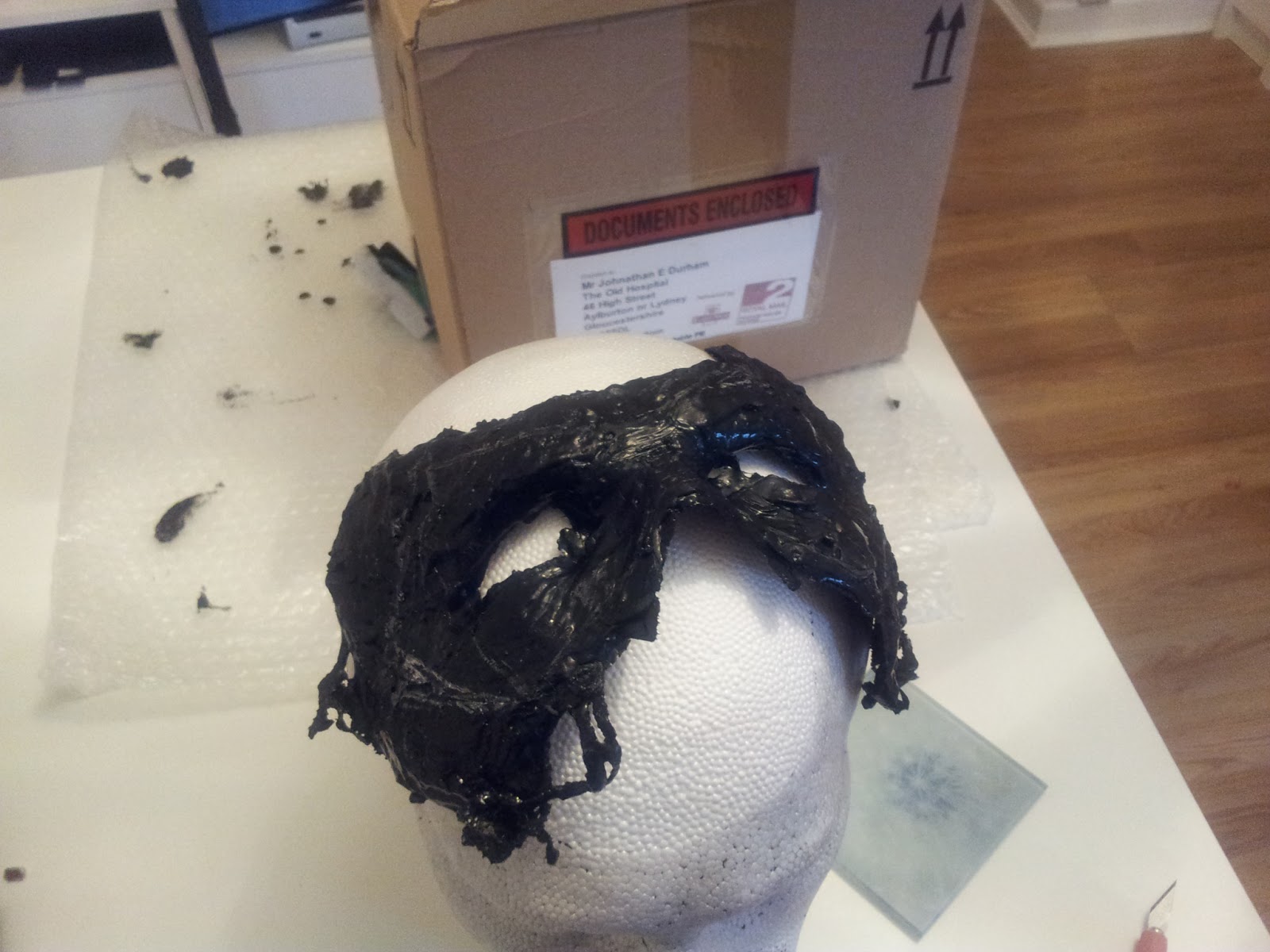 A Marvelous Craft Journal Playing with latex Mask making