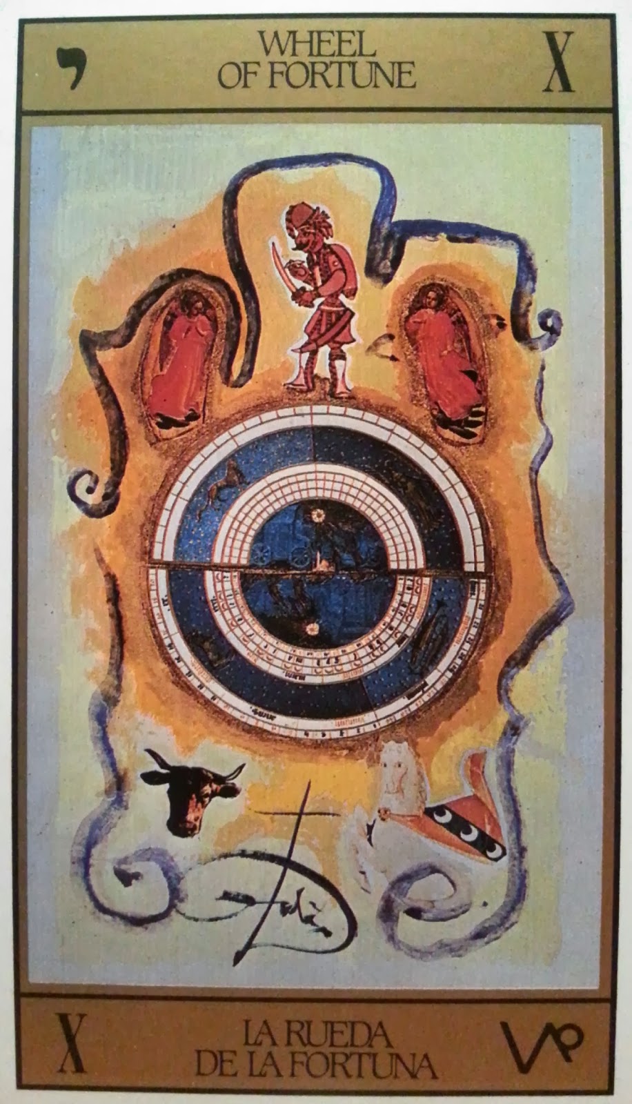 La Rueda de la Fortuna- Tarot Dalí