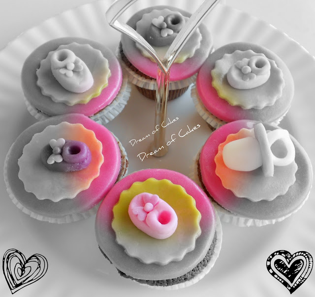 Dream of Cakes: Baby Shower Cupcakes Decorating Ideas