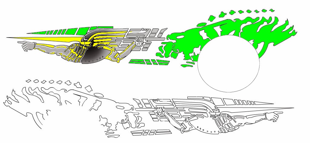 Vip Rc Body Matric 225 K Stickers