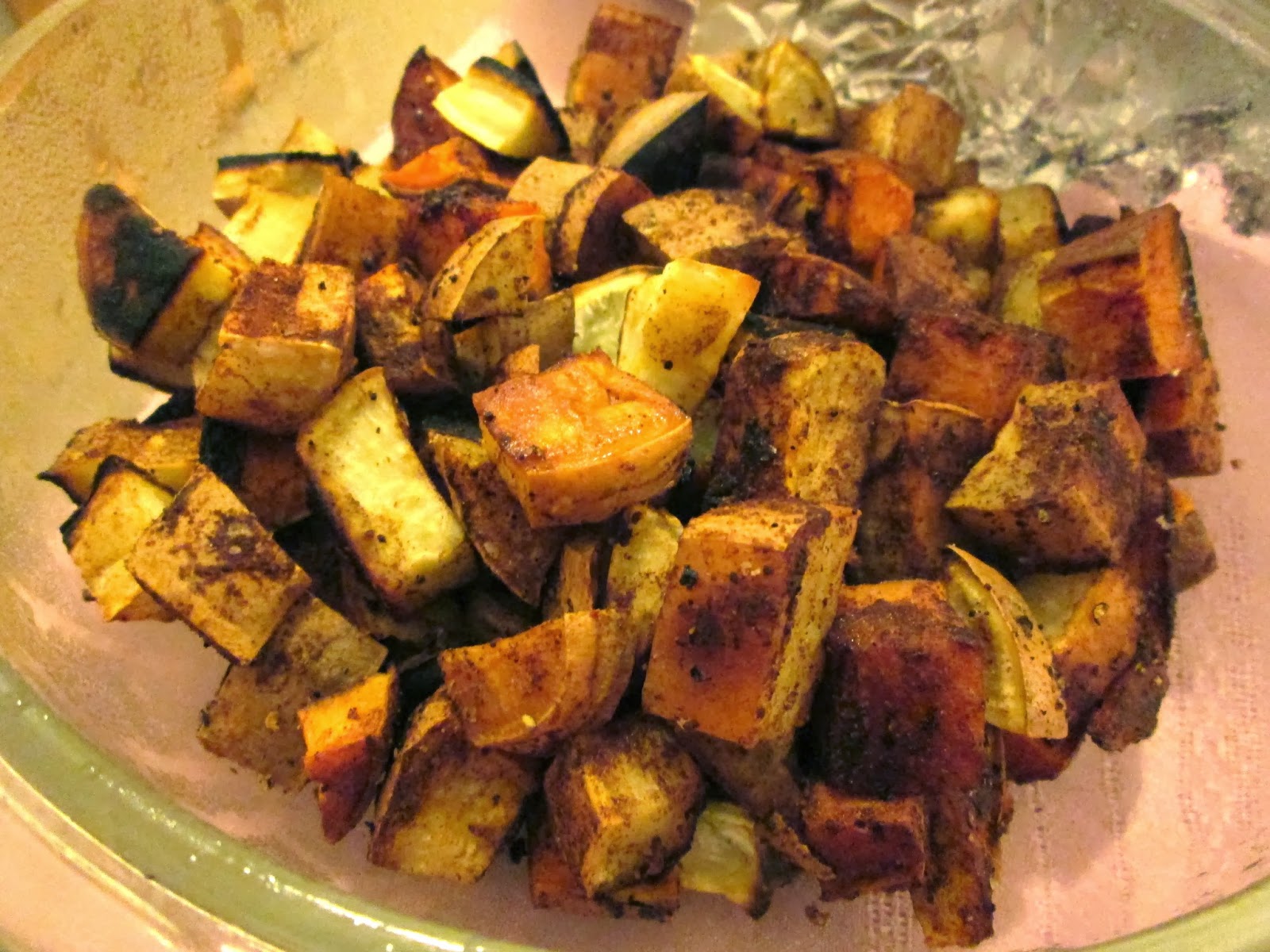 Your Girl for all Seasonings Spicy Roasted Sweet Potato and Yam Medley