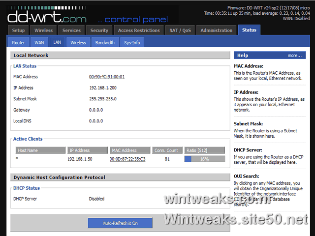 ddwrt ethernet status ddwrt ethernet status