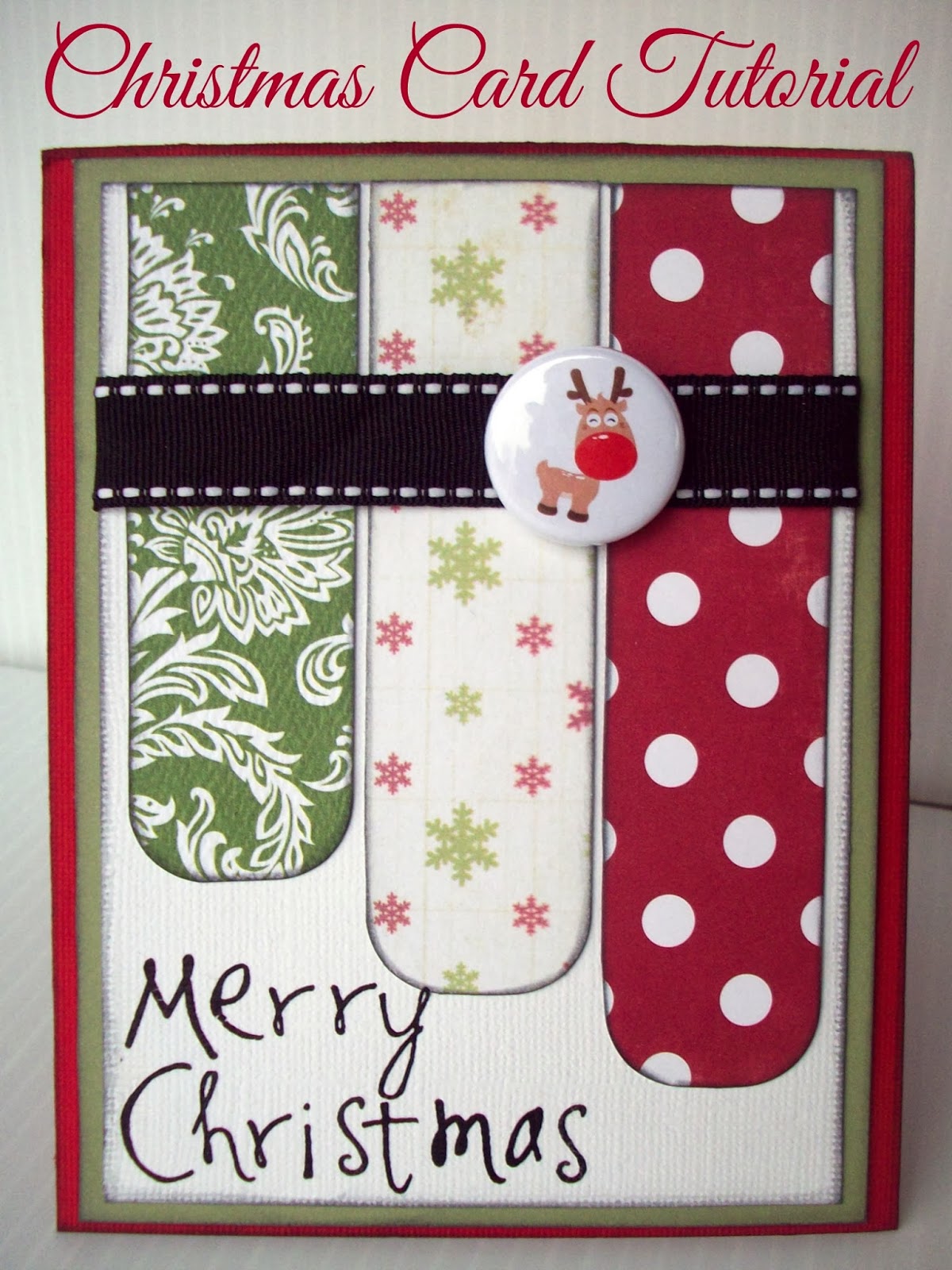 Christmas Card Tutorial Plus a Giveaway!! Food Crafts and Family