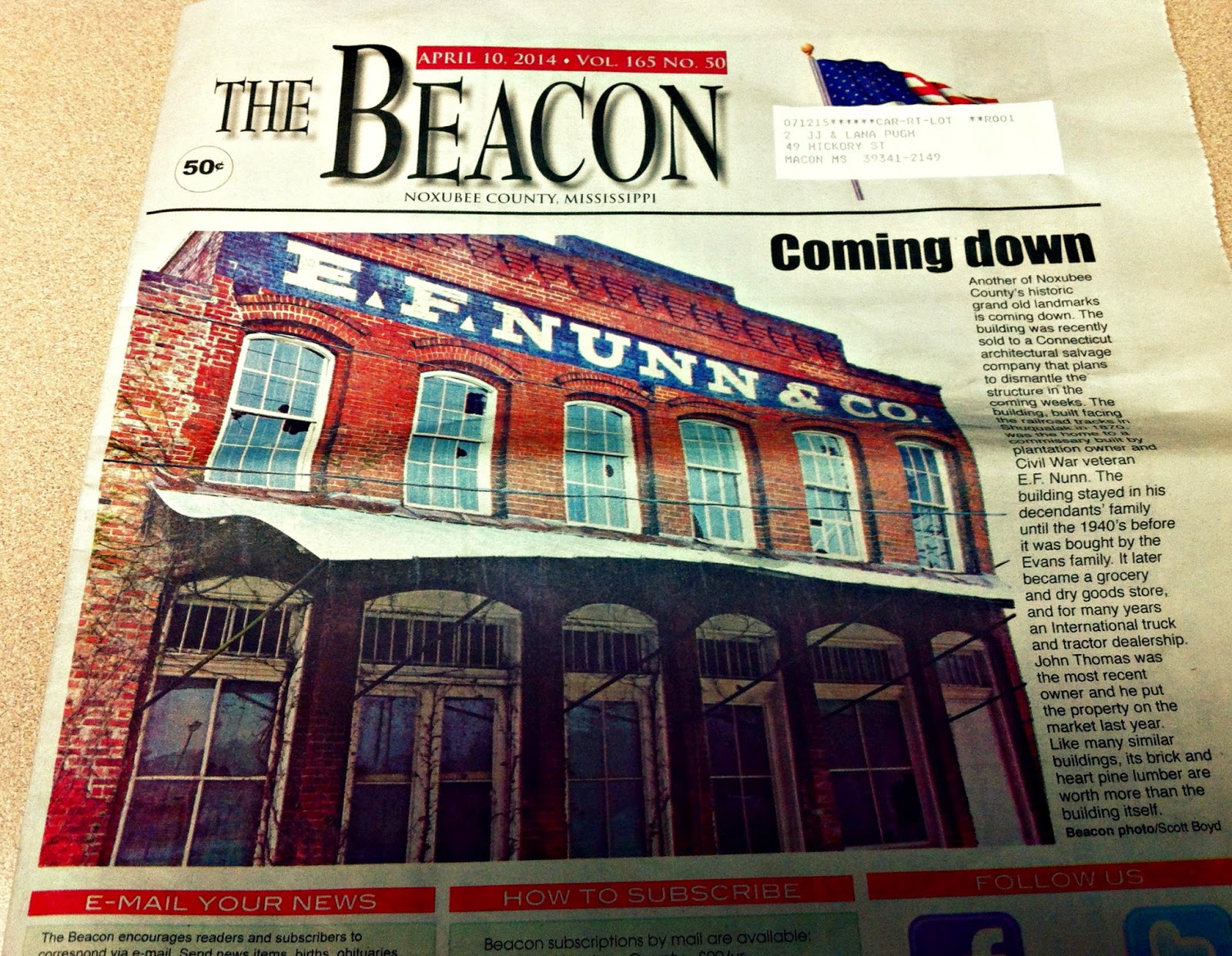 Stories of the South E.F. Nunn & Company Shuqualak, MS