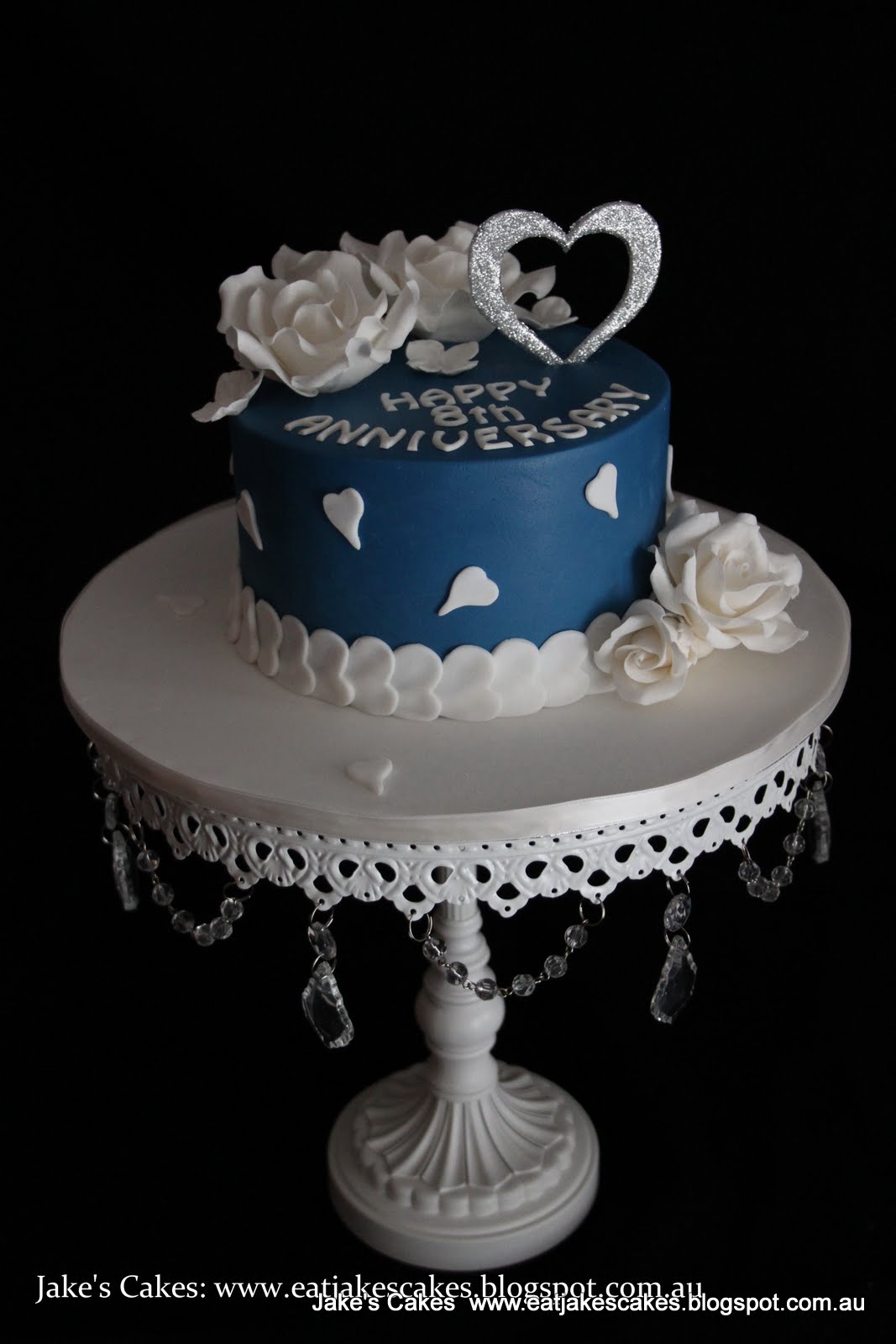 Jake's Cakes Hearts and Rose anniversary cake Jake's Cakes Hearts and Rose anniversary cake
