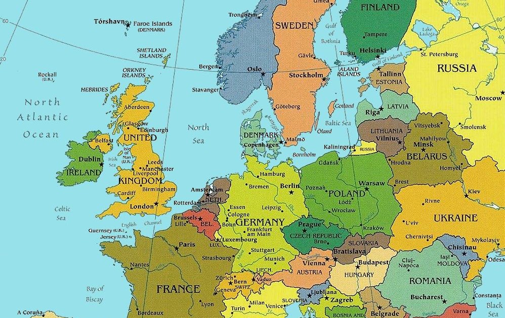 Scotland On A Map Of Europe United States Map