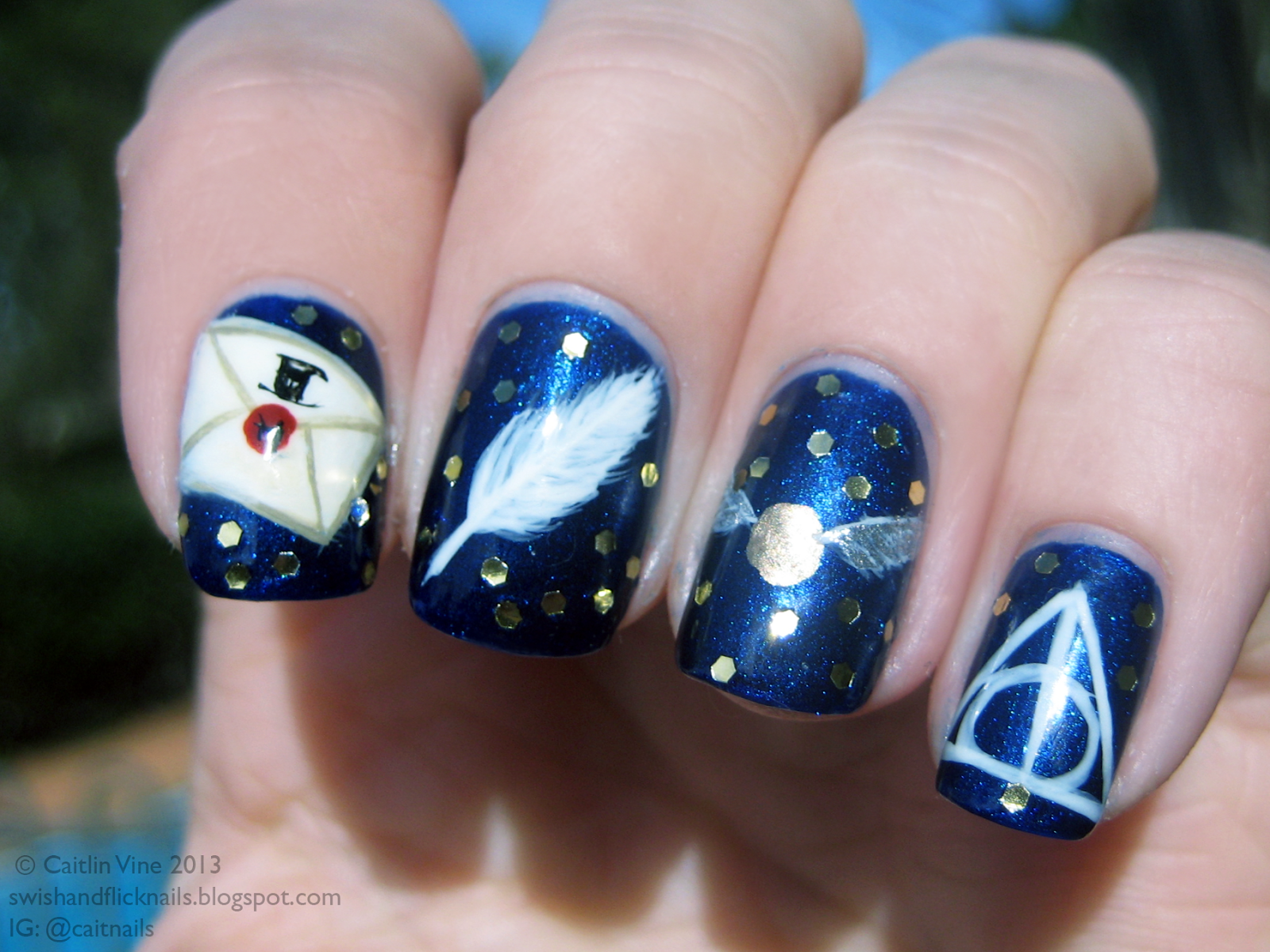 4. "Minimalist Harry Potter Nail Ideas" - wide 7