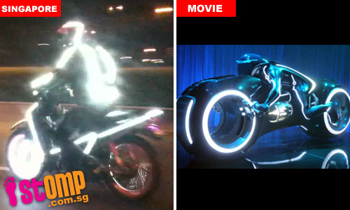 Mat Rempit Malaysia Menunggang Motosikal Seperti Filem Tron