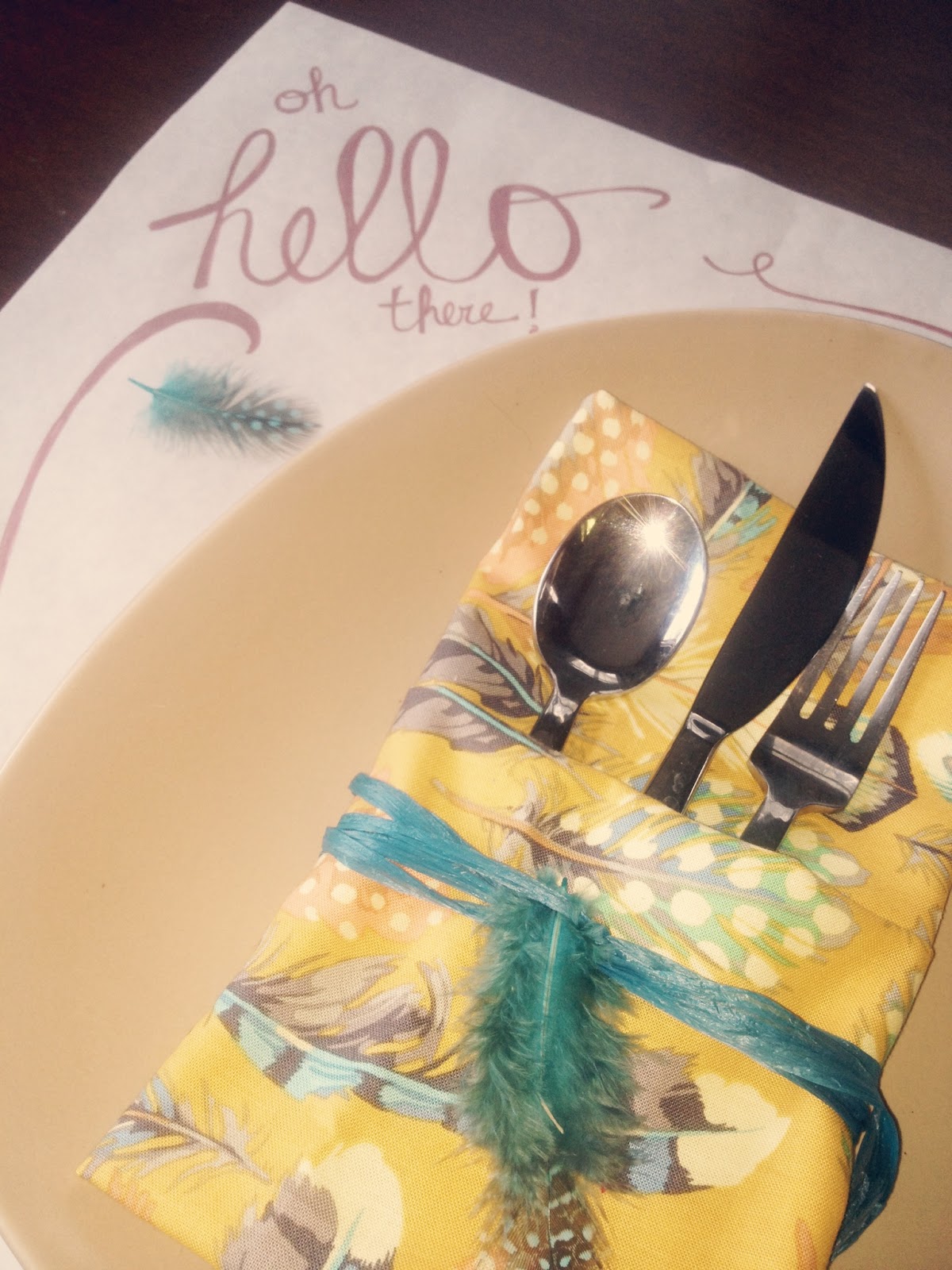 Ashley Thunder Events Bohemian Place Setting Inspiration & DIY Placemat
