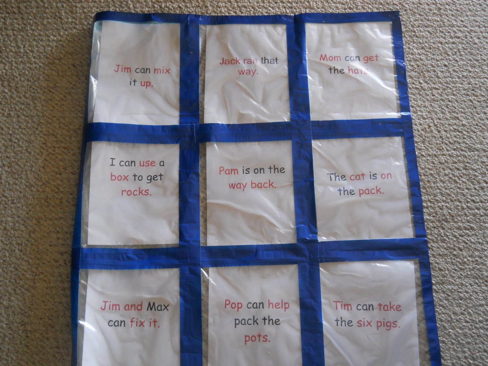 Blog Hoppin' Project Quilt Sentence Fluency