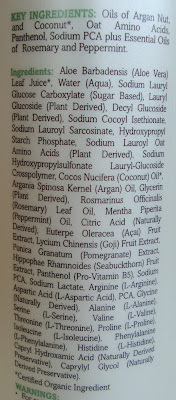 Madre Labs Moisurizing Body Wash ingredients