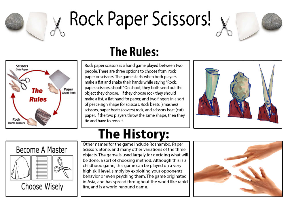 Lost bets rock paper scissors
