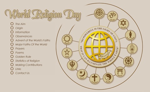 Religion worksheet World Religion Day 2013 | Experience My Culture