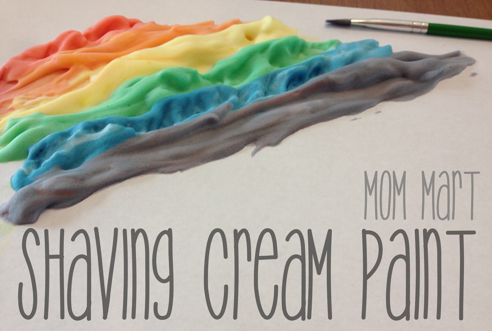 Mom Mart Kid Craft How to Make Shaving Cream Paint