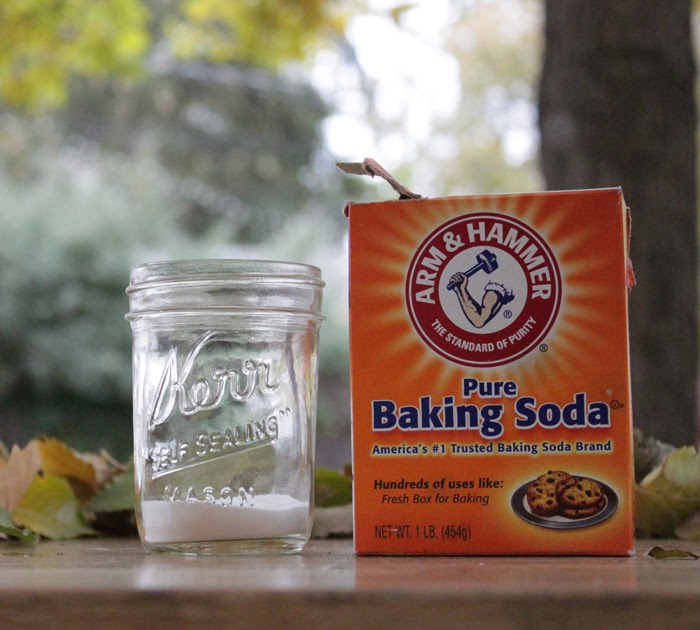 our homegrown spud the baking soda test.