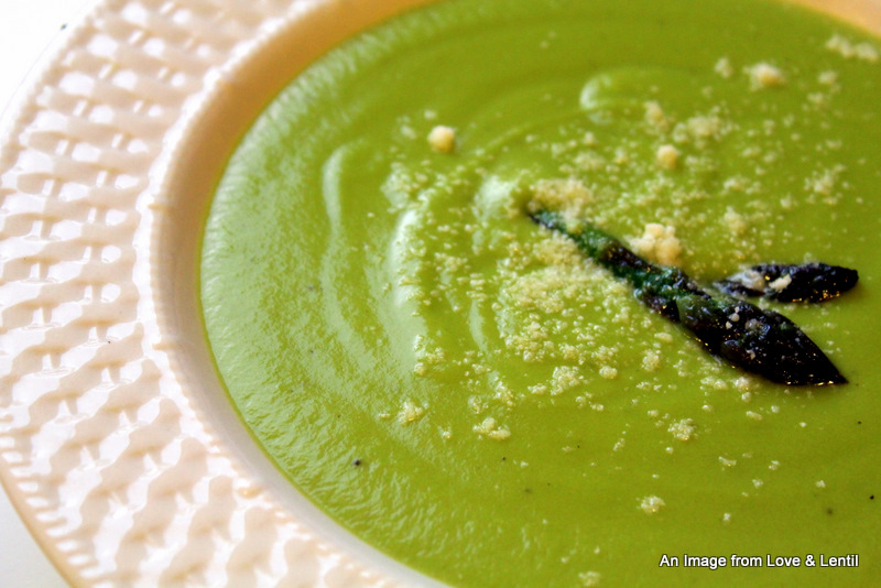 Love & Lentil Asparagus Soup