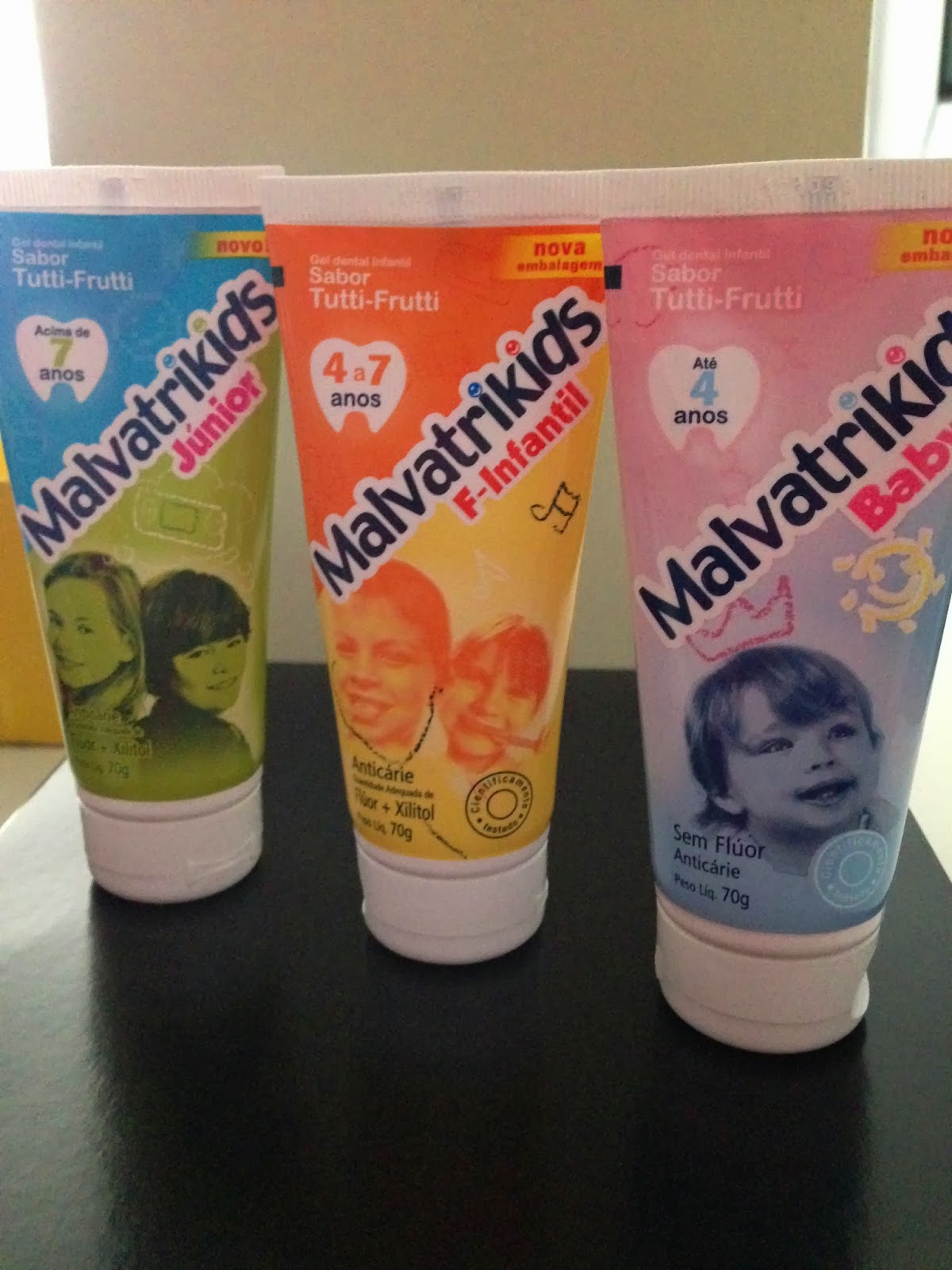 laboratório daudt malvatrikids linha completa de gel dental infantil