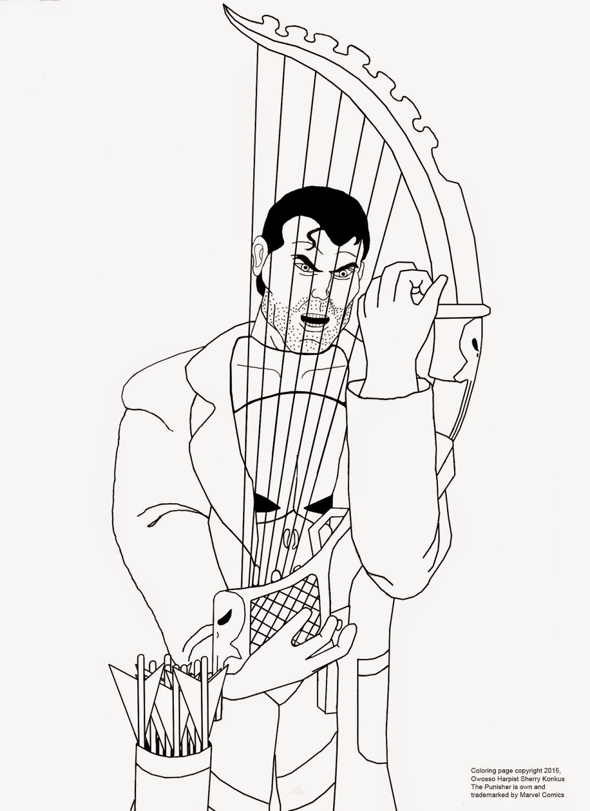 Heres A Free Coloring Page I Made For You Who Are Either Kids Or At Heart Enjoys And Big Fans Of The Punisher