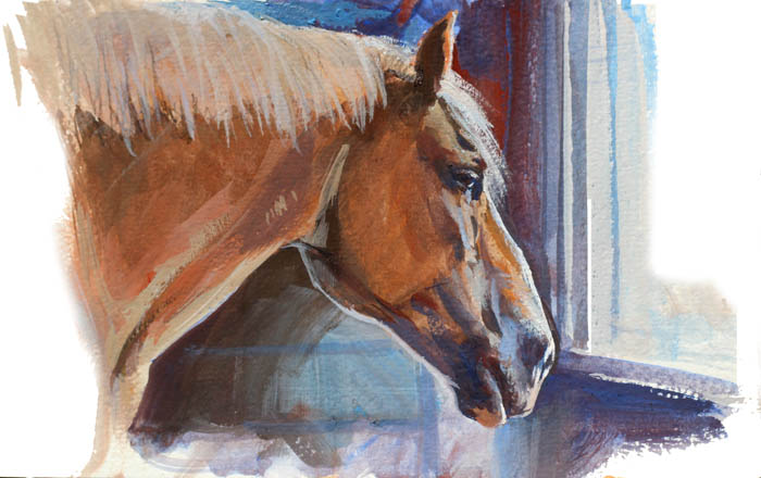 Gurney Journey Painting A Donkey And A Horse From Life