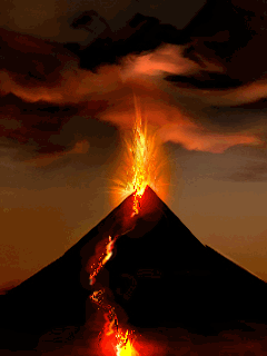 Resultado de imagen de gif volcanes